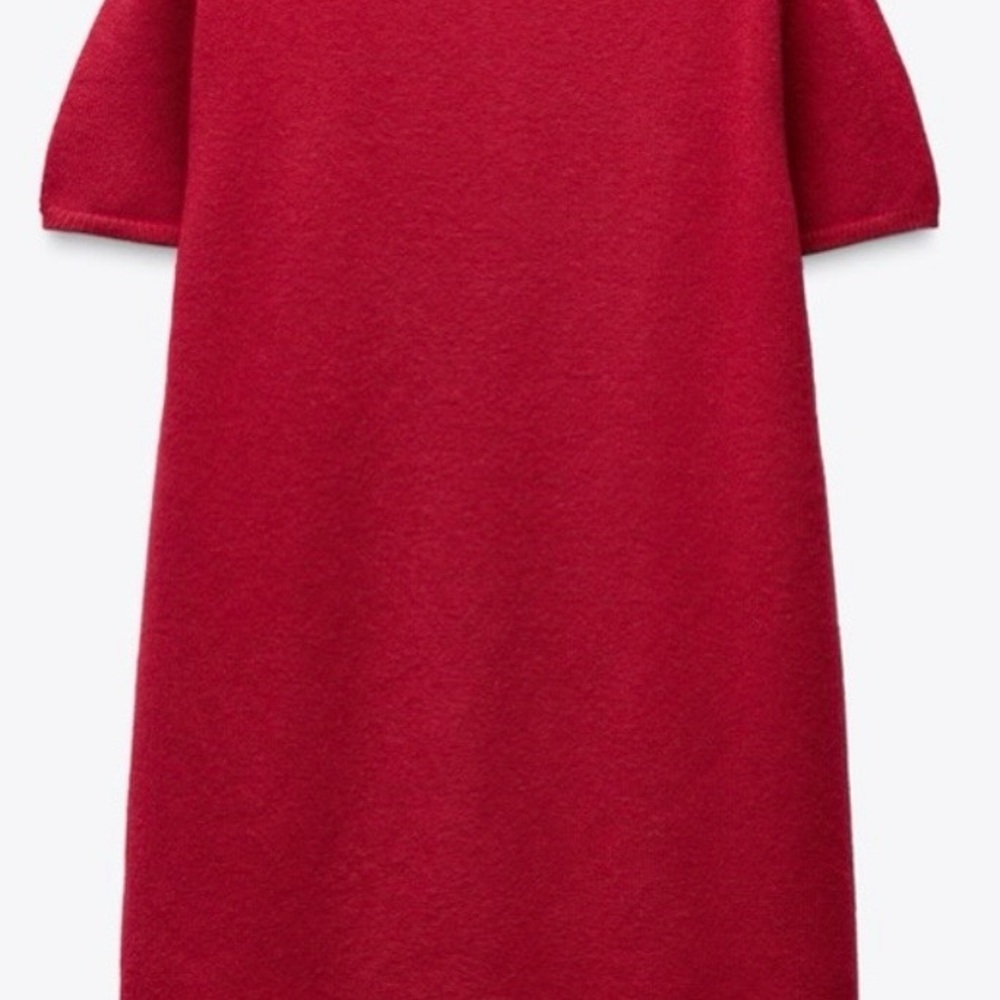 Zara Red Argyle Polo Dress - Picture 4 of 11